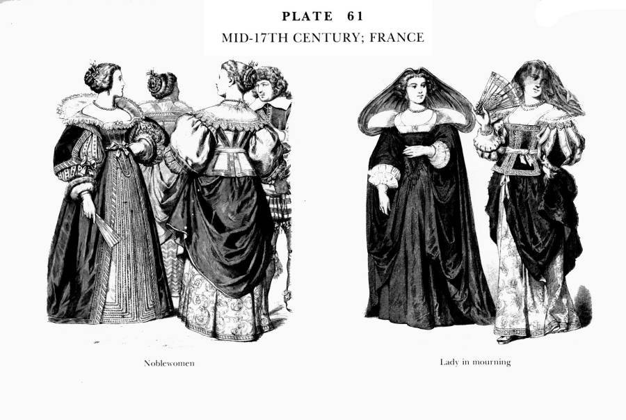 Planche 61b Milieu du XVIIe Siecle - France - Mid-17Th Century France.jpg